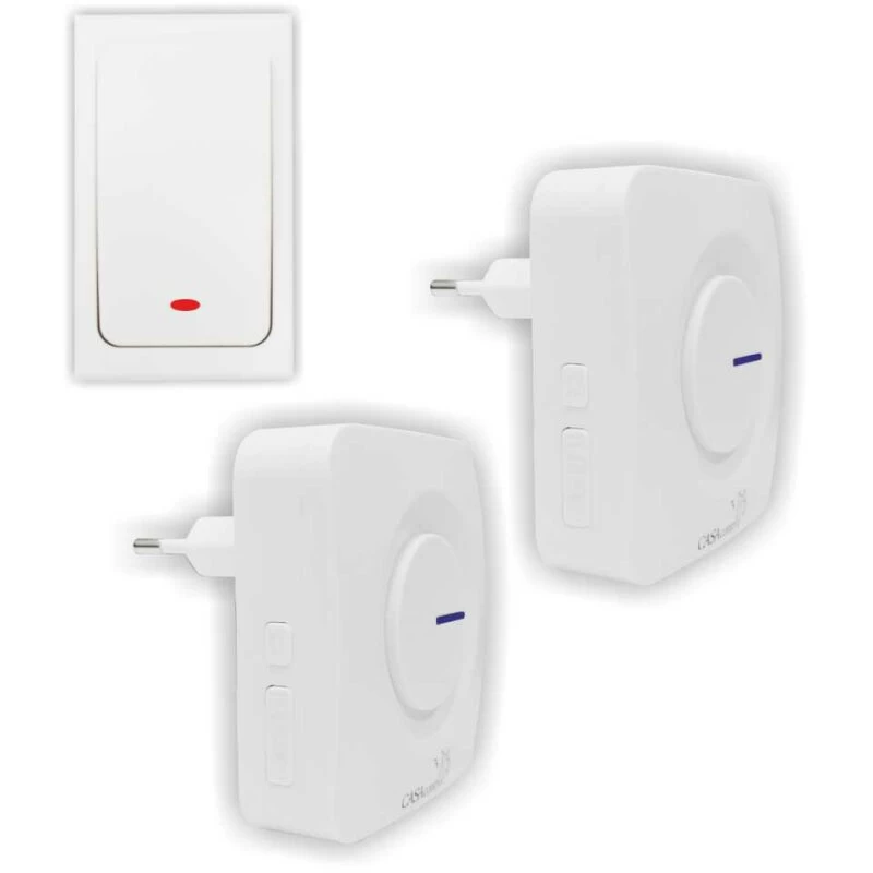 Batterielose Funk Türklingel Mit 2 Stück Steckdosen Empfänger 36 Töne IP44