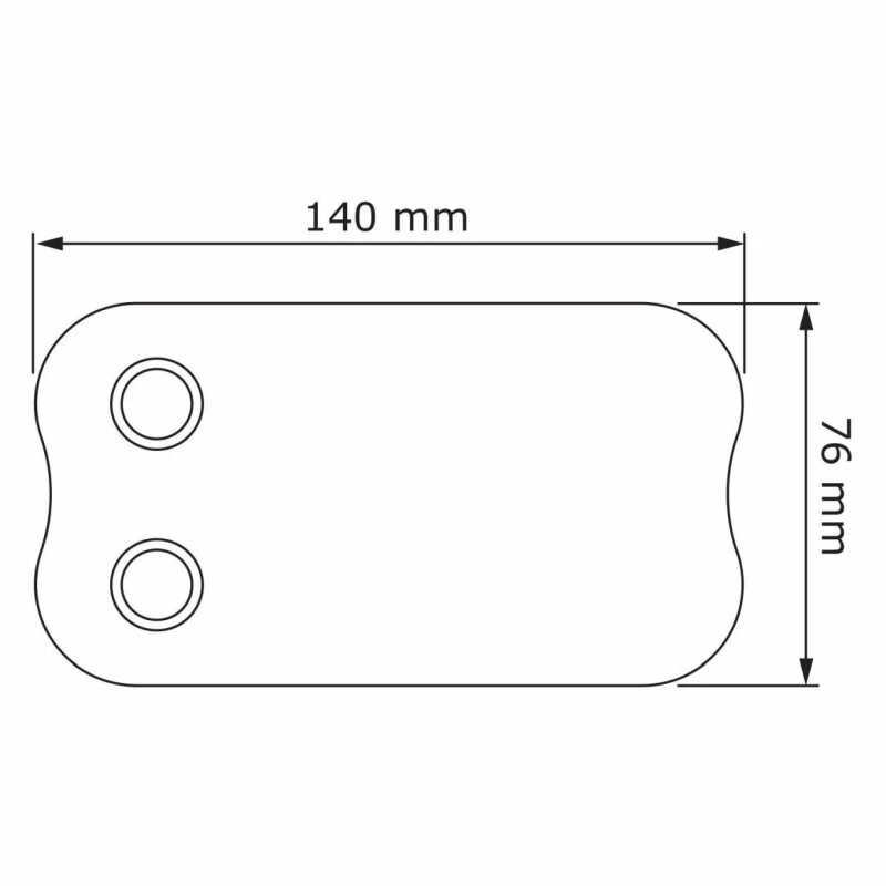 2 Fach Klingeltaster Klingelplatte Long Schwarz RAL 9005 – Bild 2