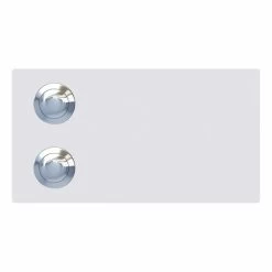 2 Familien Klingeltaster Oblo For Two Weiß RAL 9016