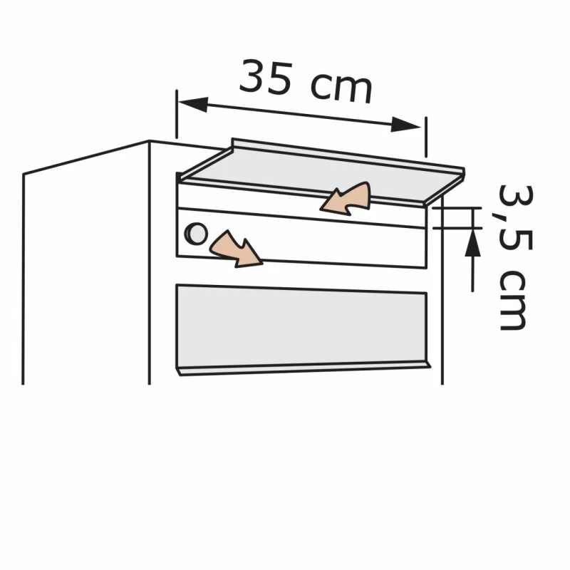 3-Fach Briefkasten Wandbriefkasten Comic Rost RAL 8001 – Bild 3