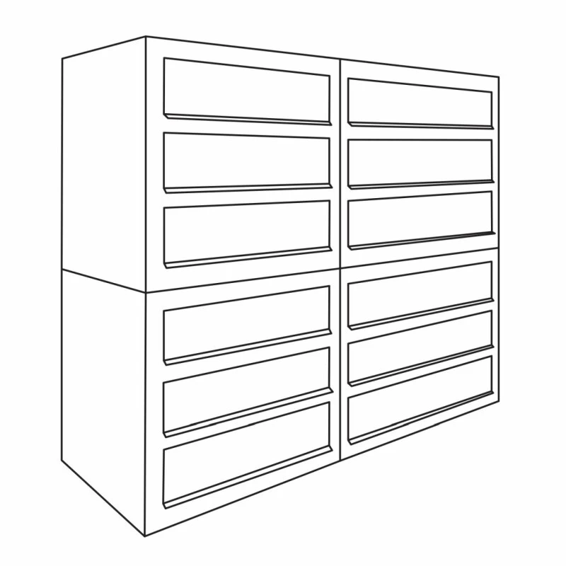 3-Fach Briefkasten Wandbriefkasten Comic Rost RAL 8001 – Bild 4