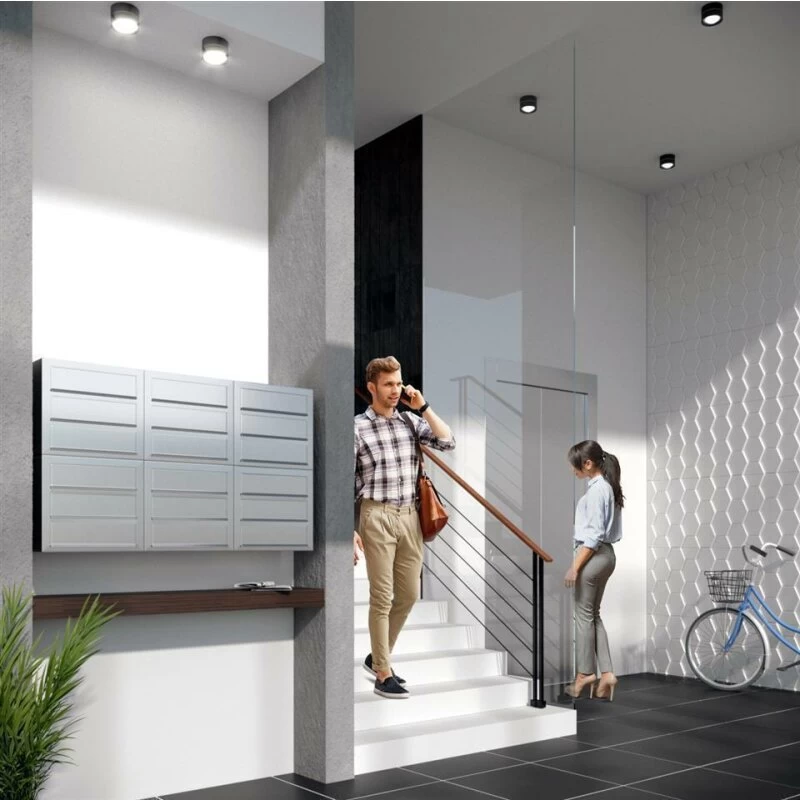 3-Fach Briefkasten Wandbriefkasten Comic Rost RAL 8001 – Bild 5