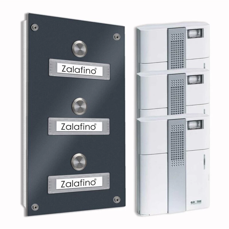 3 Parteien Funk Aufputz Türklingel 145x260mm Mit AP-Kasten – Bild 2