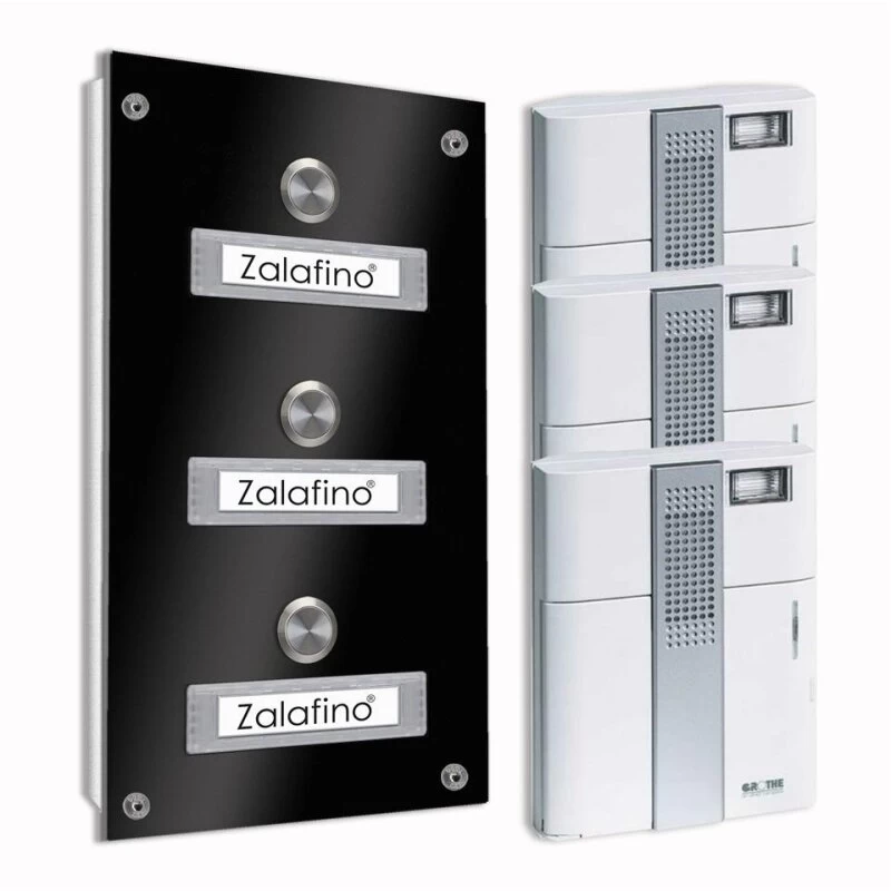 3 Parteien Funk Aufputz Türklingel 145x260mm Mit AP-Kasten – Bild 3