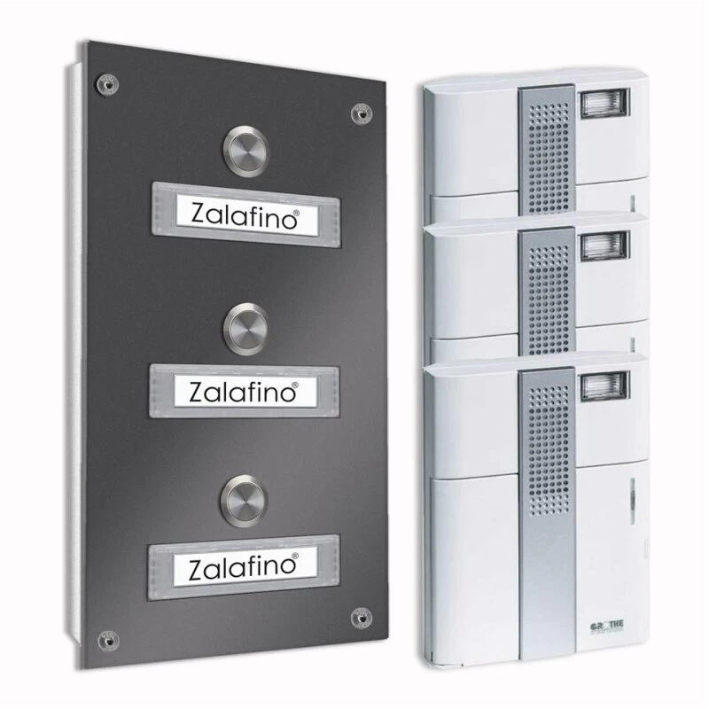 3 Parteien Funk Aufputz Türklingel 145x260mm Mit AP-Kasten – Bild 5