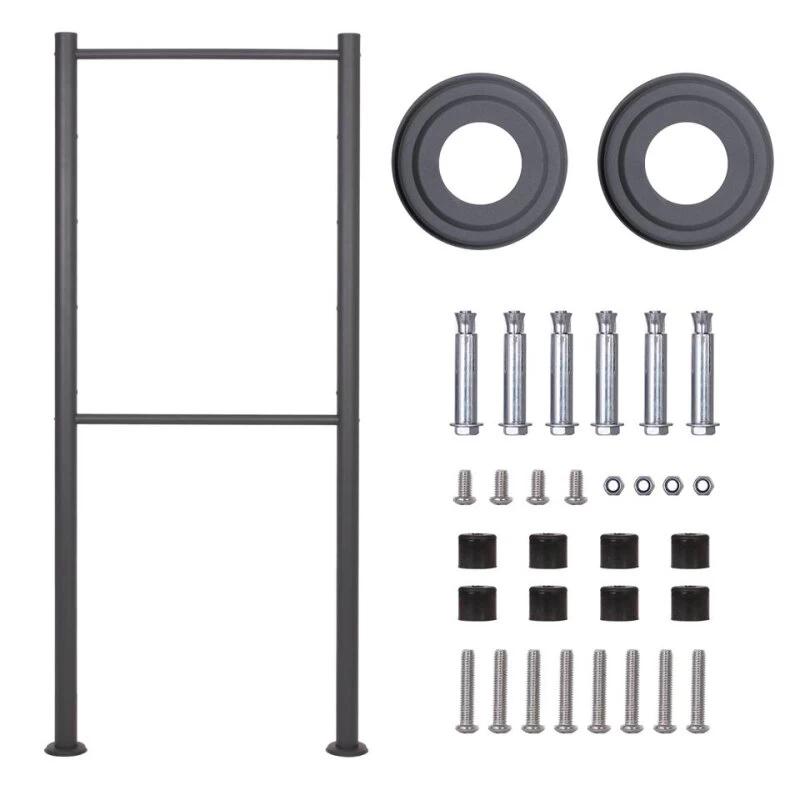 4 Fach Standbriefkasten Briefkastenanlage Anthrazit Grau RAL 7016 V1 – Bild 10