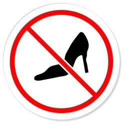 Absatz Verboten Verbotsschild Rundschild