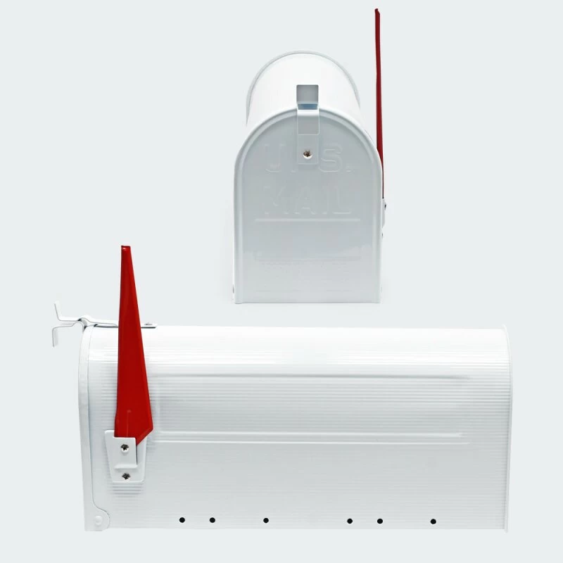 Amerikanischer Briefkasten US Mailbox WEIß Mit STANDFUß – Bild 4