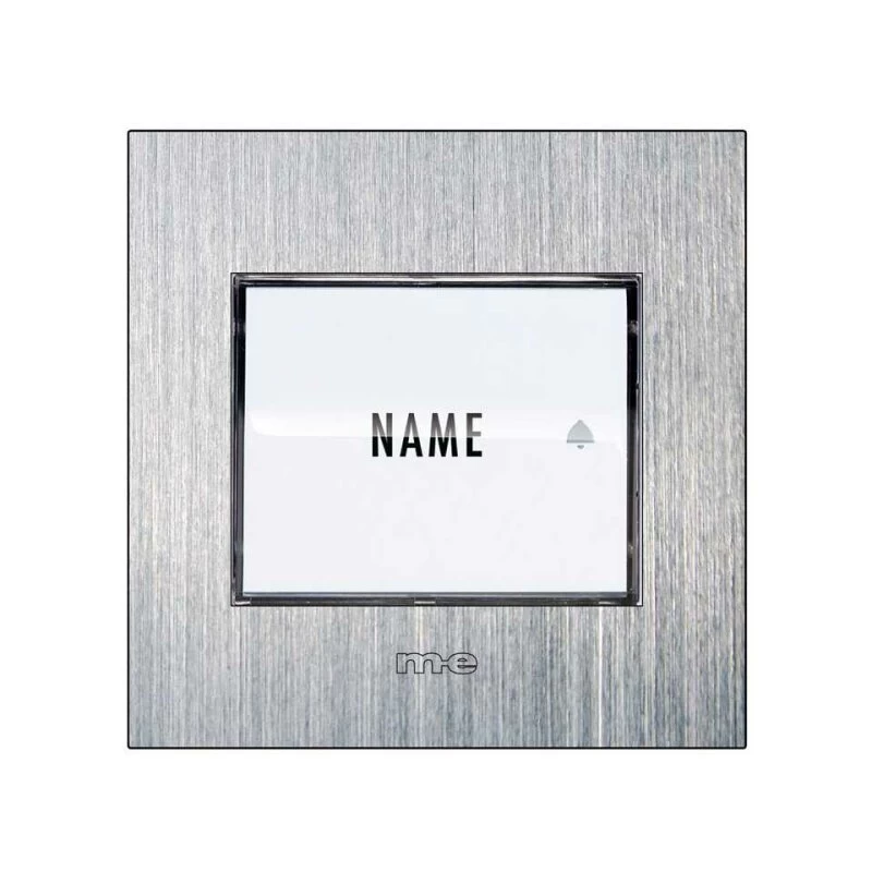 Aufputz Edelstahl Klingeltaster, Beleuchtet 1, 2-Familien – Bild 2