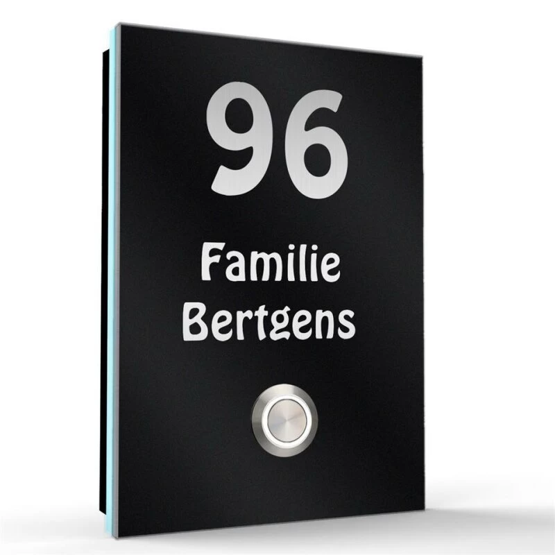 Aufputz Edelstahl Türklingel 110x160mm Superflach Ivo – Bild 3