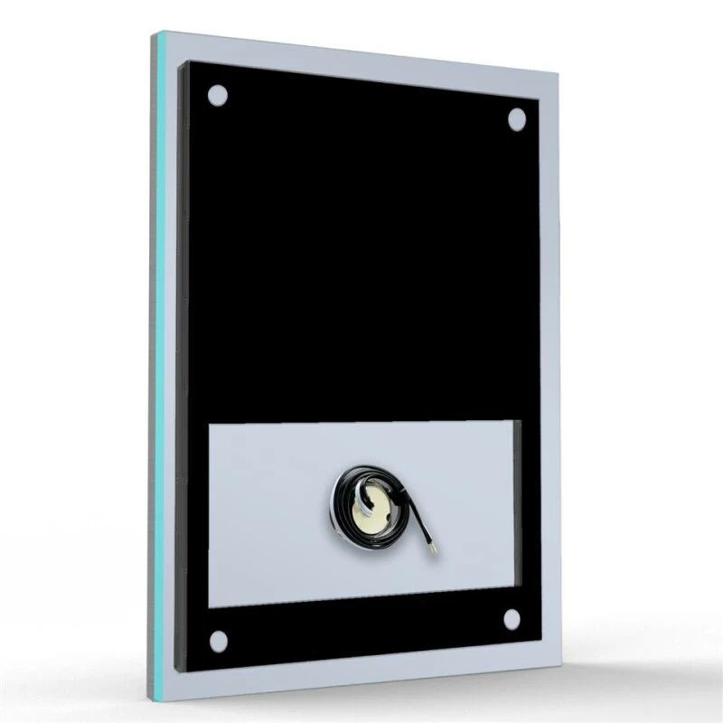 Aufputz Edelstahl Türklingel 110x160mm Superflach Ivo – Bild 5