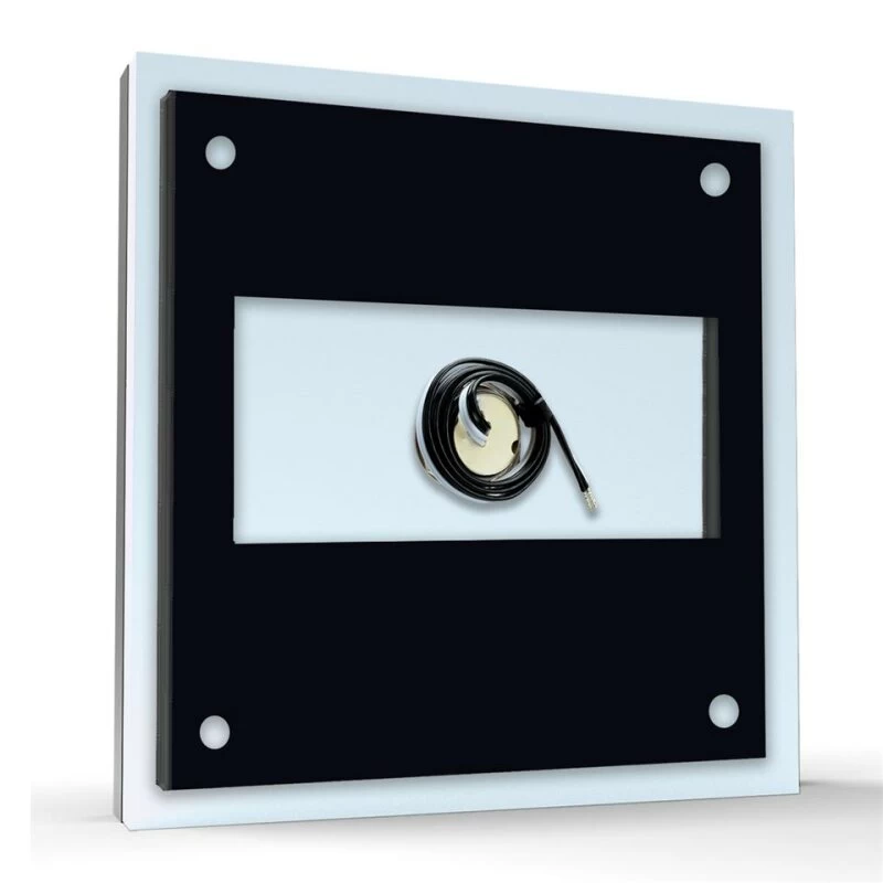 Aufputz Edelstahl Türklingel 120x120mm Superflach Klausi – Bild 5