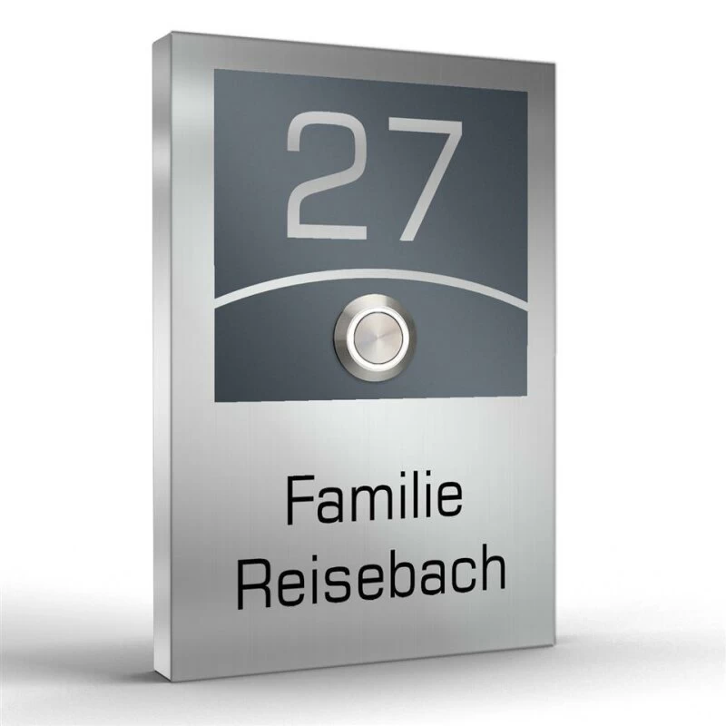 Aufputz Türklingel Edelstahl 110x160mm In Farbvarianten Model Ben