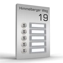 Aufputz Türklingel Fünffamilienhaus TERRA FIVE In 4 Farben