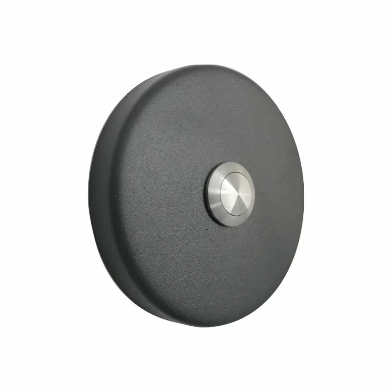 Aufputz Türklingel Rund 90mm Durchmesser RAL7016 Anthrazit Grau