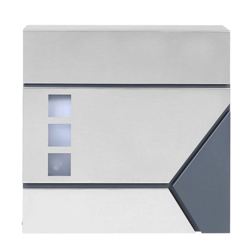 Briefkasten ANTHRAZIT Wandbriefkasten Postkasten Zeitungsfach Steelys11 – Bild 4