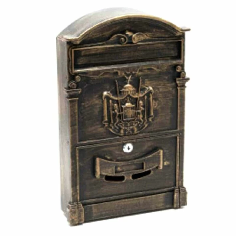 Briefkasten Design GOLD Antik Rom