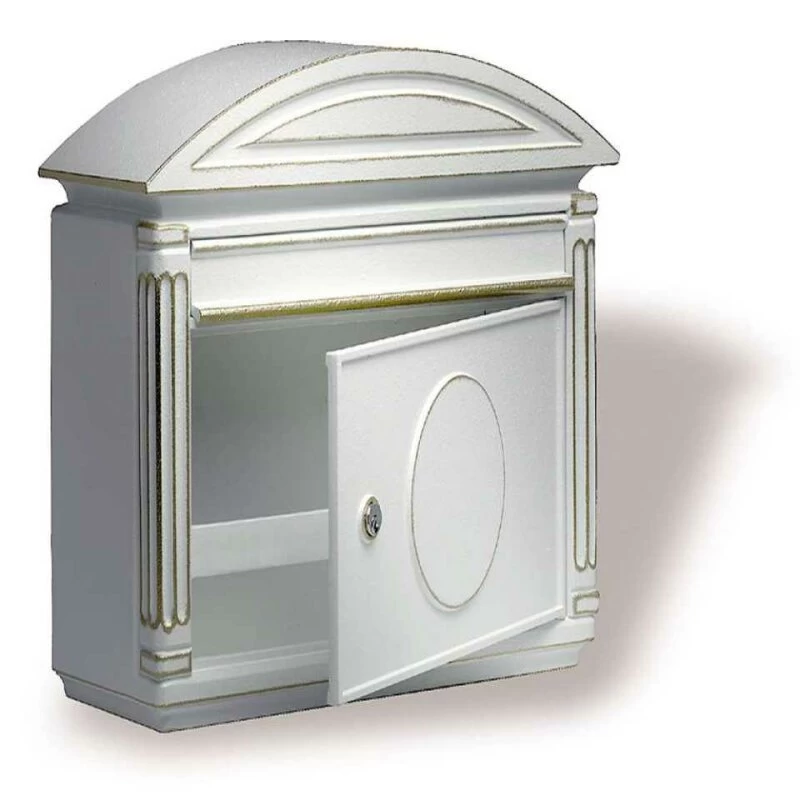 Briefkasten Mailbox Wandbriefkasten Südländisches Flair Weiss – Bild 2