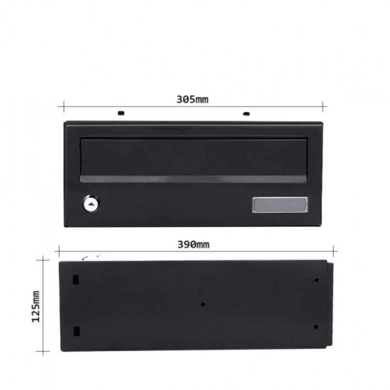 Briefkasten Modul ELM MZ Schwarz – Bild 4