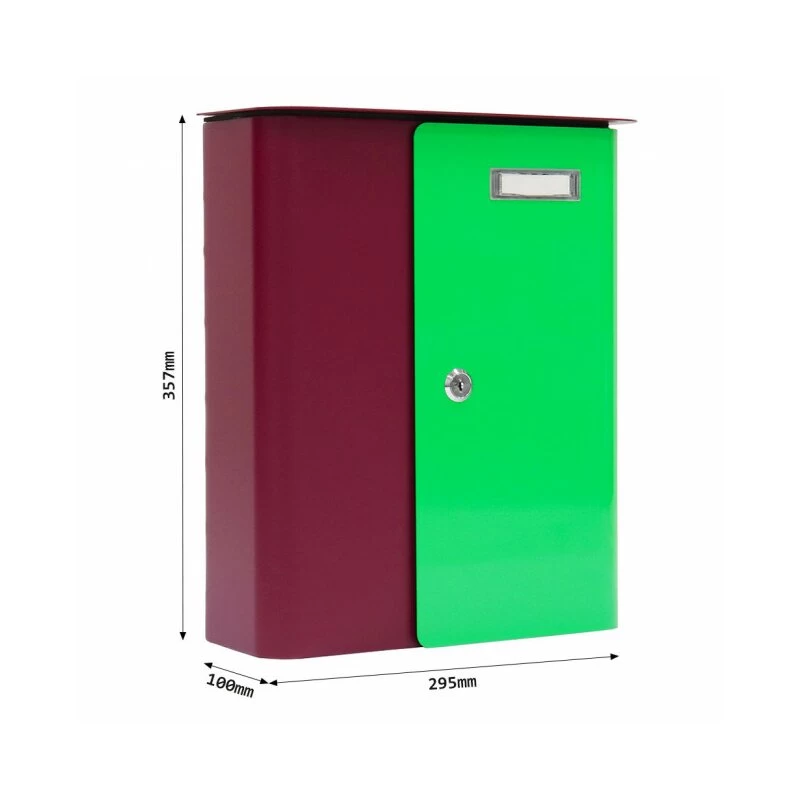 Briefkasten Splashy BERRY Neongrün – Bild 2