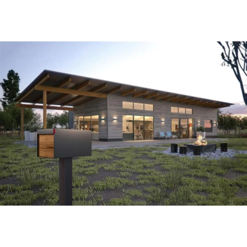 Briefkasten Standbriefkasten Square Anthrazit RAL 7016 Mit HPL-Front – Bild 12