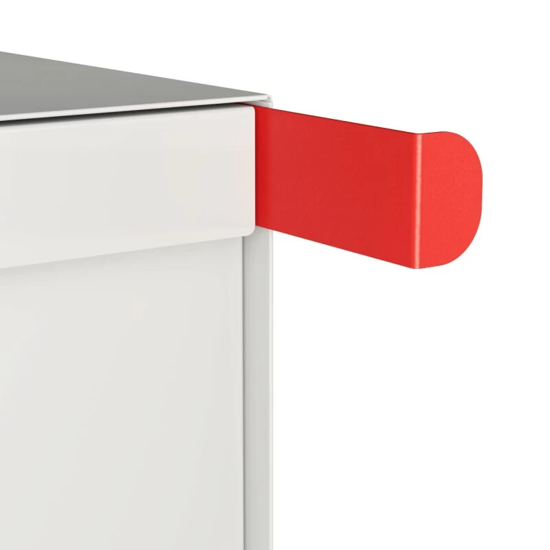 Briefkasten Standbriefkasten Square Weiß RAL 9016 – Bild 5