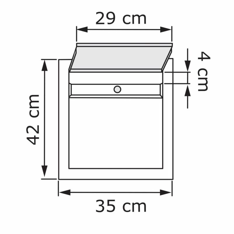 Briefkasten Wandbriefkasten Dream Rot RAL 3004 – Bild 4