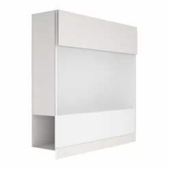 Briefkasten Wandbriefkasten Elegance Pro White Weiß RAL 9016 Mit Weißer Acrylplatte