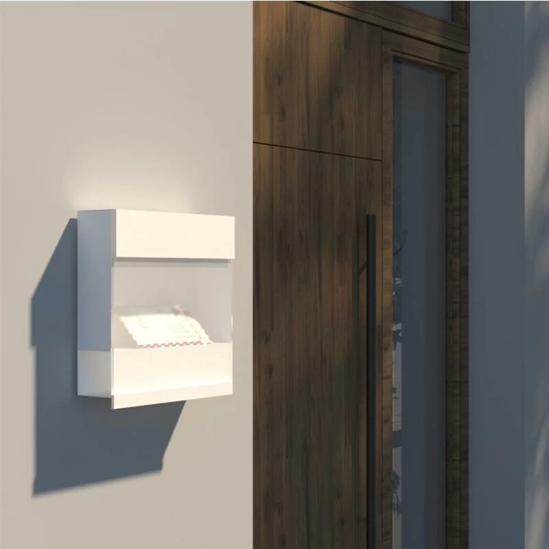 Briefkasten Wandbriefkasten Elegance Weiß RAL 9016 – Bild 5