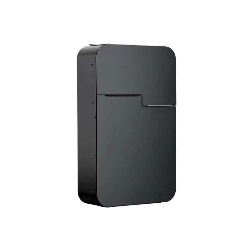 Briefkasten Wandbriefkasten MEFA RETRO 620 Tiefschwarz Struktur RAL 9005