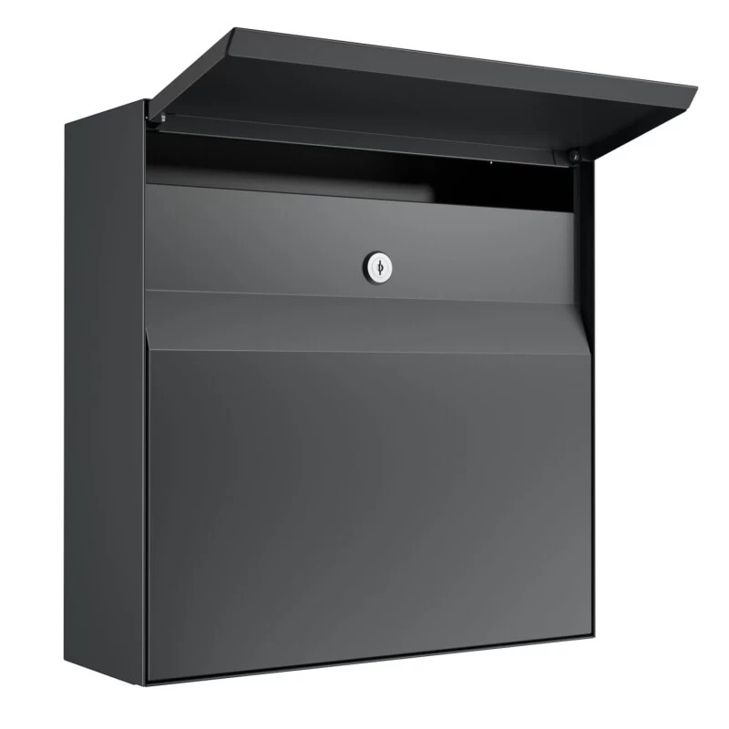 Briefkasten Wandbriefkasten Vinni Anthrazit RAL 7016 – Bild 2