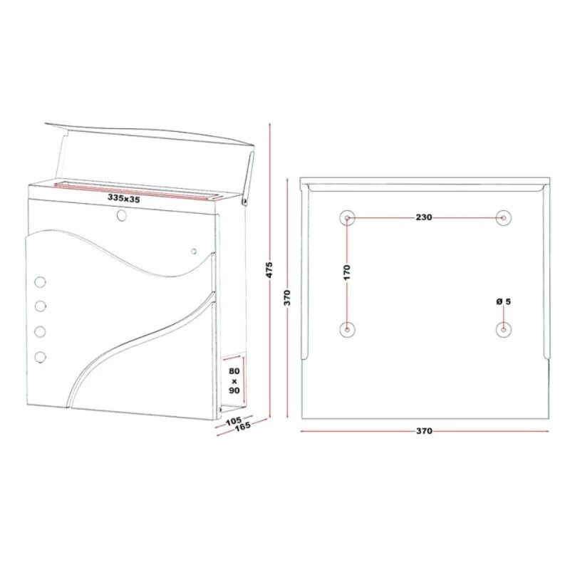 Briefkasten WEIß Wandbriefkasten Postkasten Gelsenkirchen – Bild 7
