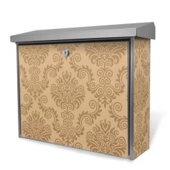 Burg-Wächter Bavaria Briefkasten Postkasten Wandbriefkasten Tapete Beige