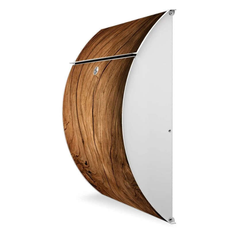 Burg-Wächter Briefkasten Postkasten Wandbriefkasten Weiß Trockenes Holz – Bild 3