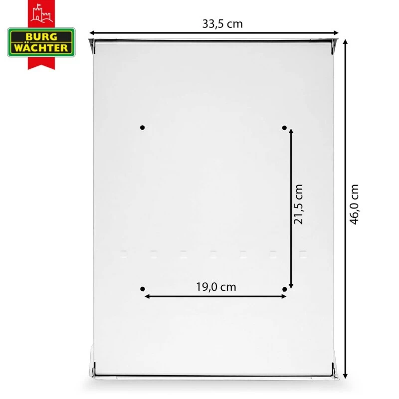 Burg-Wächter Briefkasten Postkasten Wandbriefkasten Weiß Trockenes Holz – Bild 4