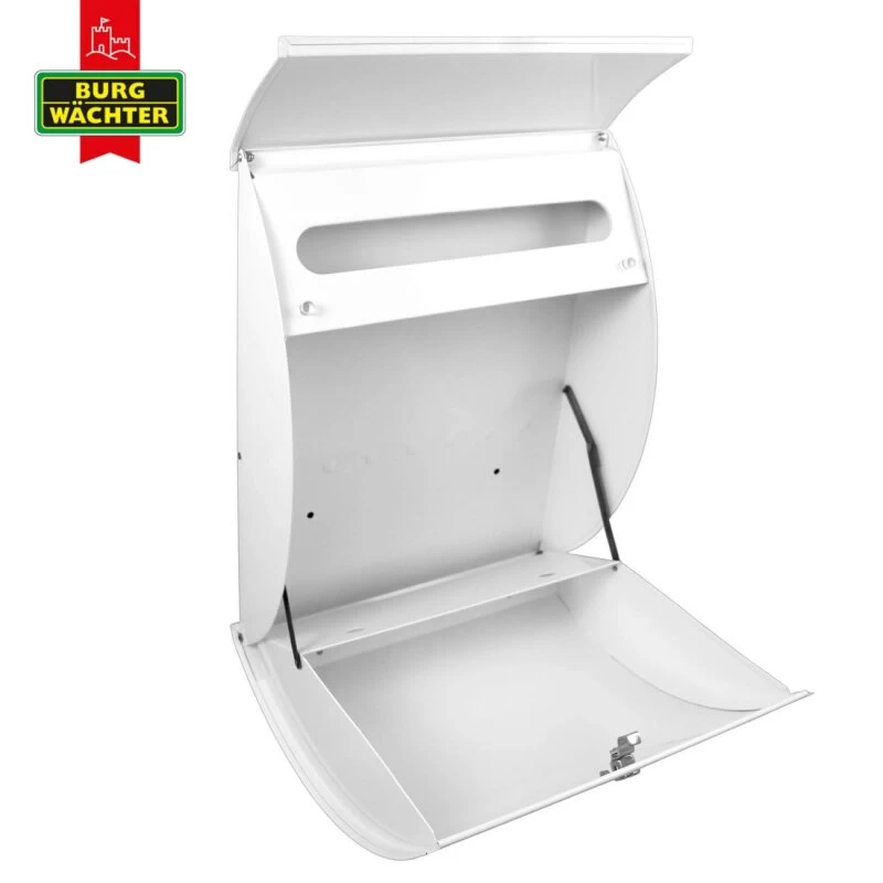 Burg-Wächter Briefkasten Postkasten Wandbriefkasten Weiß Trockenes Holz – Bild 6