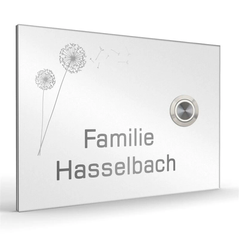 Design Haustürklingel Edelstahl 160x110mm – Bild 4