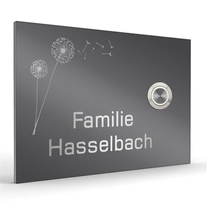 Design Haustürklingel Edelstahl 160x110mm – Bild 5