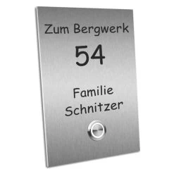 Design Türklingel 110x160mm Aus Edelstahl TOPSELLER