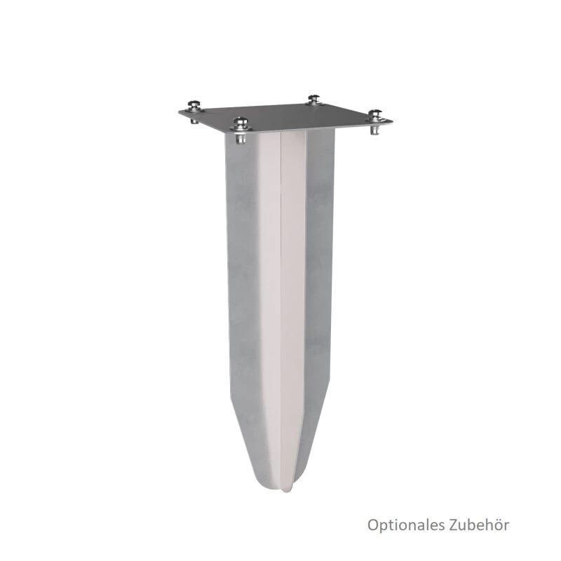 Doppel Briefkasten Standbriefkasten Square Schwarz RAL 9005 Mit HPL-Front – Bild 5