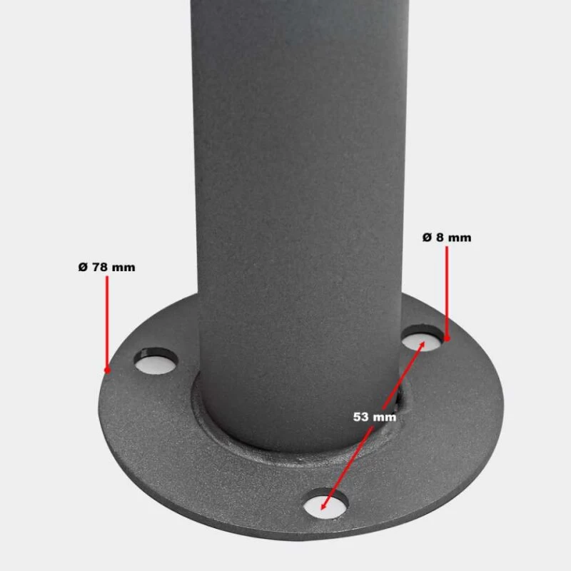 Doppel Standbriefkasten ANTHRAZIT GRAU RAL 7016 Mit Beschriftung Andy_Duo – Bild 6