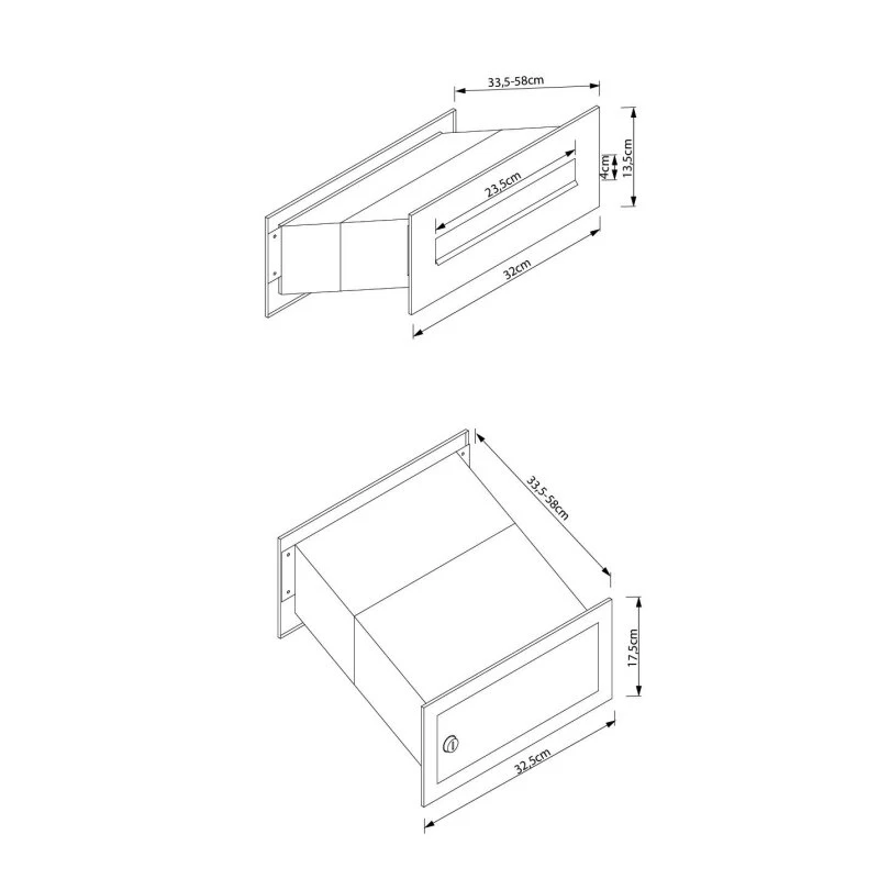 Durchwurfbriefkasten Weiß RAL 9016 – Bild 6