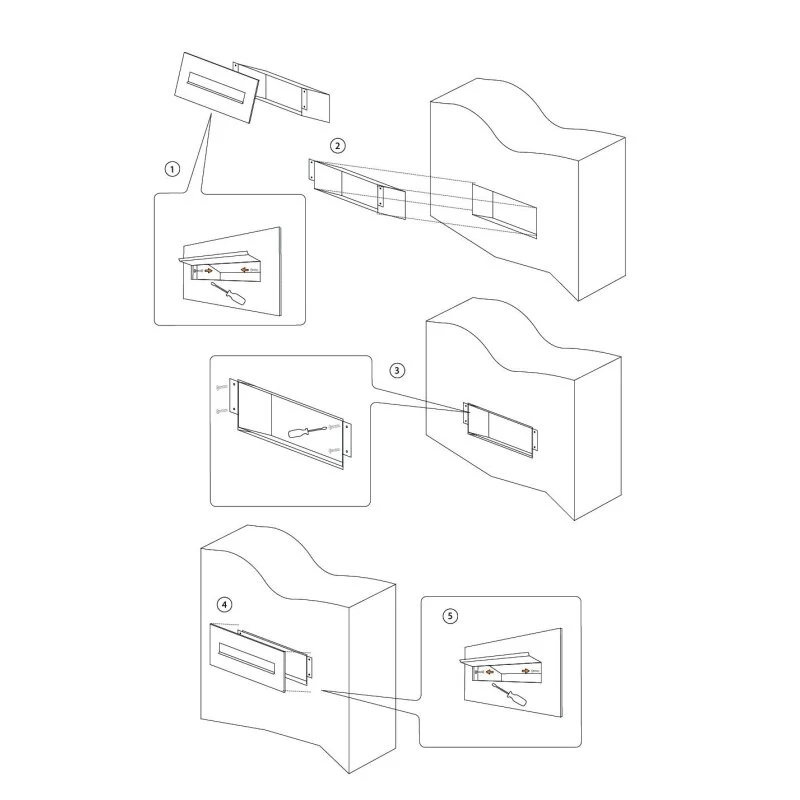 Durchwurfbriefkasten Weiß RAL 9016 – Bild 7