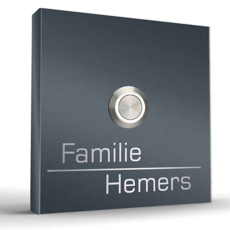 Edelstahl Aufputz Türklingel Aufputzklingel In Verschiedenen Größen Futura2 – Bild 2