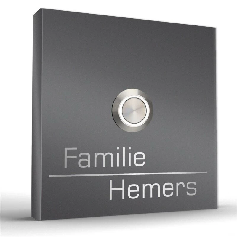 Edelstahl Aufputz Türklingel Aufputzklingel In Verschiedenen Größen Futura2 – Bild 4