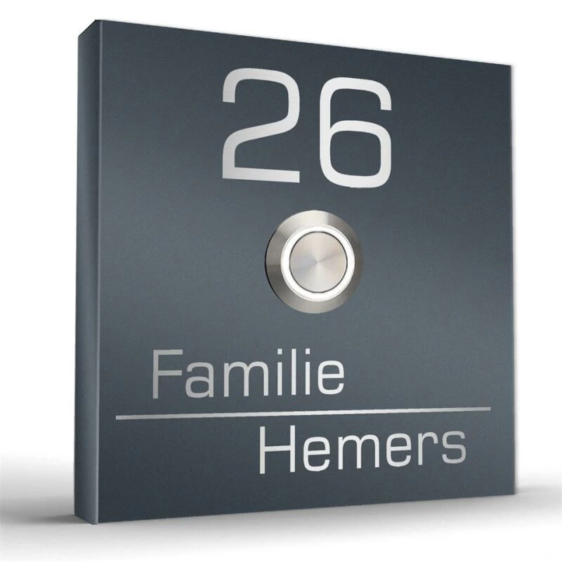 Edelstahl Aufputz Türklingel Aufputzklingel In Verschiedenen Größen Futura3 – Bild 2