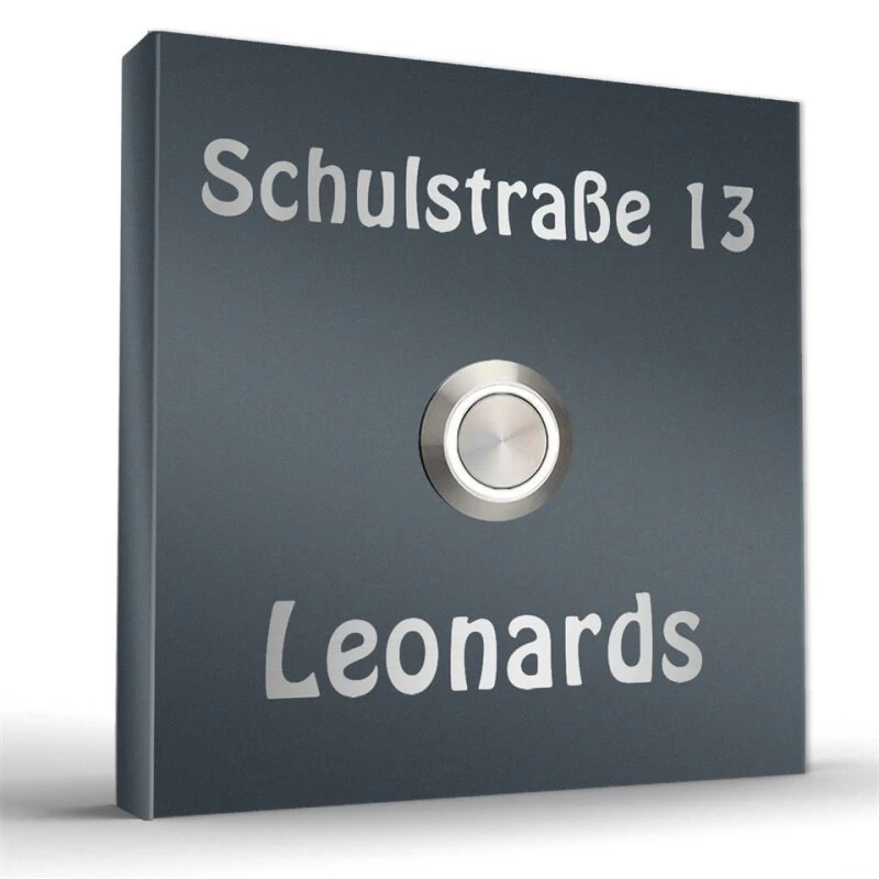 Edelstahl Aufputz Türklingel Aufputzklingel In Verschiedenen Größen Futura8 – Bild 2