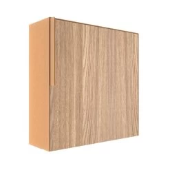 Edelstahl Briefkasten Briefkastenanlage Portis Mit Holzdekor-Front Rost RAL 8001