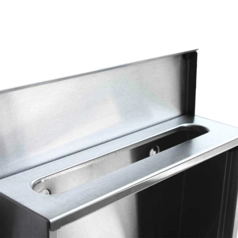 Edelstahl Briefkasten Mit Schutzlack Lackiert Mit Zeitungsrolle & Sichtfenster – Bild 3