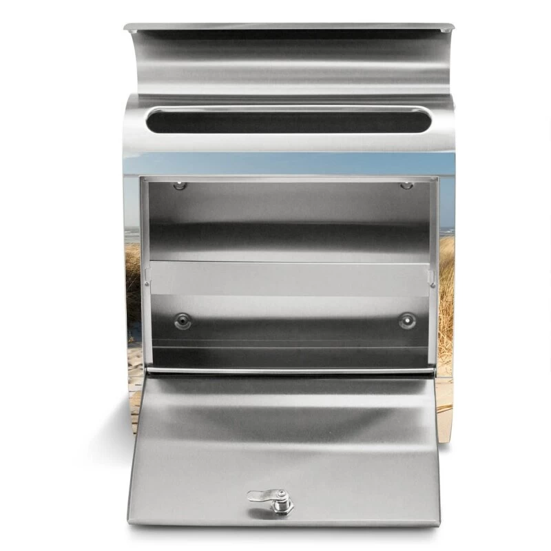 Edelstahl Briefkasten Wandbriefkasten Design Dünen – Bild 5